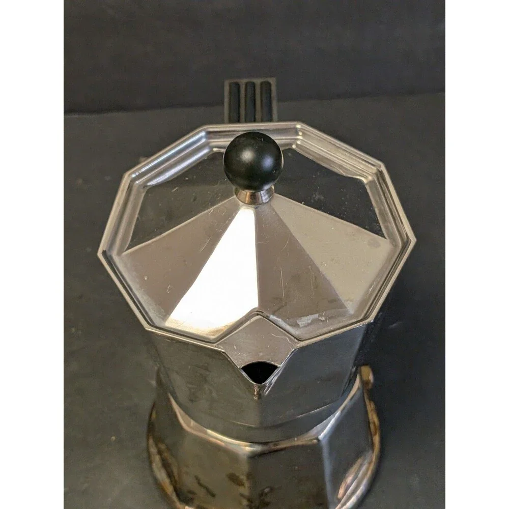Vev Vigano Klassica Espresso Coffee Maker Italy vintage stainless steel 7